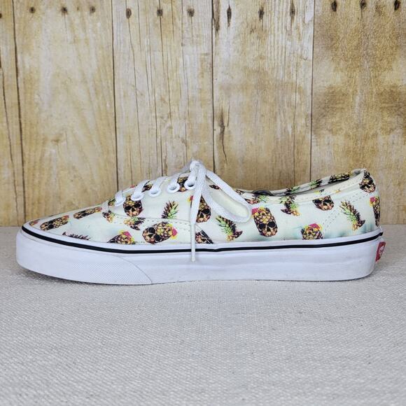 VANS Drained & Confused Aloha Pineapple Skull Low Sneakers Unisex M 7.5/ W 9 - Picture 5 of 14